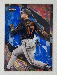 COLTON COWSER 2024 Topps Finest Rookie Blue Checkerboard Refractor /75 #111 - Bild 1 von 2