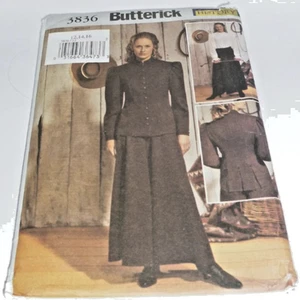 Chaqueta Ecuestre Occidental Victoriano Núcleo Blusa Disfraz Costura Patrón 12-16 - Imagen 1 de 3