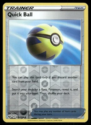 #179/202 Quick Ball SWSH01: Sword & Shield Base Set - Reverse Holo - Image 1 of 2