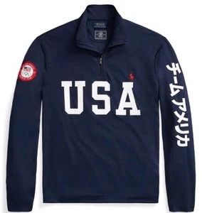 Polo Ralph Lauren Size Medium 2020 Olympic Team Quarter Zip Up - Picture 1 of 7