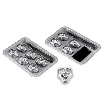 Skull Head Whiskey Chiller Stones Reusable Ice Cube for Cooling Wine Beverage - Image 1 of 4