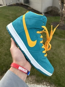 Size 10.5 - Nike Dunk Pro SB High Tropical Teal - Picture 1 of 9