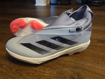 Men's Adidas Adizero Impact+ TPU Grey Core Black Baseball Cleats ID0976 Size 10 - Image 1 of 4