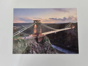 New Postcard - Dusk over the Clifton Suspension Bridge, Bristol, UK - Post Card - Picture 1 of 2
