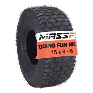 MASSFX 15x6-6 Turf Tire for outdoor power equipment and lawn mowers 4-Ply - Picture 1 of 9