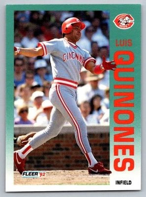 1992 Fleer Luis Quinones #417 Cincinnati Reds - Image 1 of 2