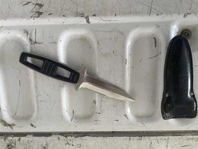 Kershaw Amphibian Boot Knife with Locking Sheath #1006 - 4" Blade. Japan *Rare* - Image 1 of 4