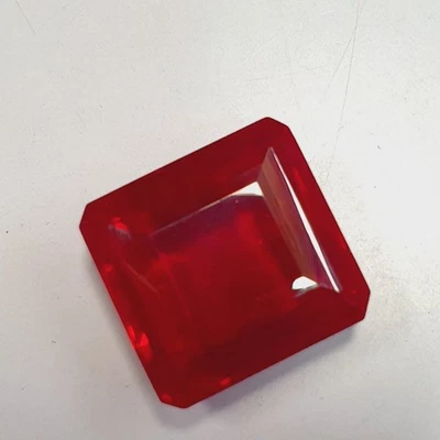 AAA Natural Blood Red Mozambique Ruby Loose Emerald Cut Gemstone 54 Ct z960 z461 - Image 1 of 4