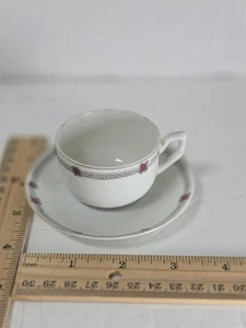 Vintage Occupied Japan Small Teacup And Saucer Demitasse Petite Cute Historical - Picture 1 of 10