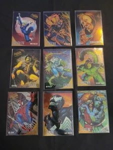 Amazing Spider-Man Fleer Ultra Golden Web 1995 Fleer Set de 9 - Imagen 1 de 2