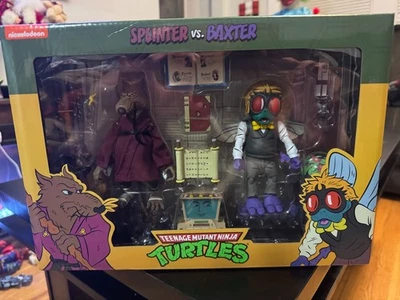 Figuras de acción NECA Teenage Mutant Ninja Turtles Splinter & Baxter Stockman ¡NUEVO EN CAJA! Foto 1 de 3