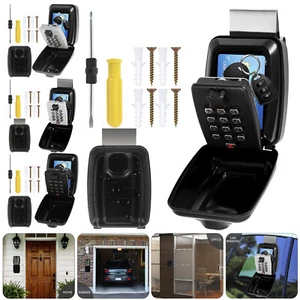 Password Key Lock Box Waterproof 12-Digit Combination Key Safe Metal Key liZAe* - Picture 1 of 18