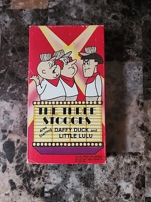 The Three Stooges also staring daffy duck and little lulu VHS Cartoon 1930-1940 - Image 1 of 4