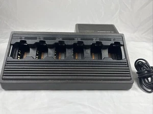 Motorola HT1250 VHF HT750 HT1550 Radio Multi 6 pac Charger HTN9005C Tested - Picture 1 of 9