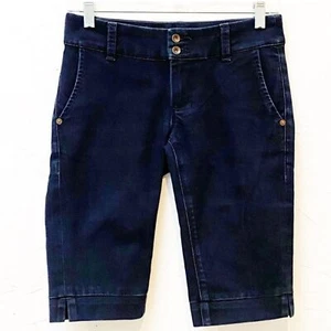 DL1961 Women's Size 26 Blue Dark Wash Denim Skater Jean Shorts - Picture 1 of 8