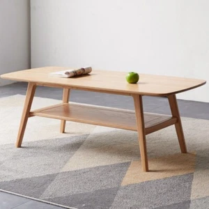 100% Natural Oak Solid Wood Center Table Top Plate Desk Coffee Table Study Work - Picture 1 of 9