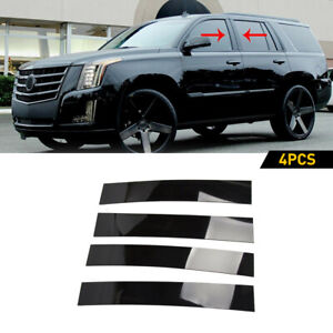 For 2007-2014 Cadillac Escalade/ESV/EXT SUV 4PC Black Pillar Posts Door Trim