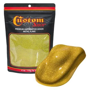 Custom Shop - Brilliant Gold - 4-Ounce Large Flake .025 Micron Size - Picture 1 of 1