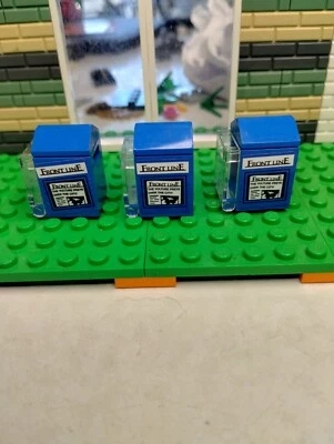 3 LEGO Spider Man Newspaper Box Blue Vulture Preys Hobgoblin Marvel Superhero - Image 1 of 2