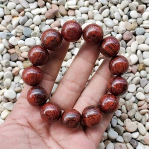Precioso brazalete Akar Laka 18 mm Dalbergia Parviflora 13 cuentas Kayu Menang #65 - Imagen 1 de 4