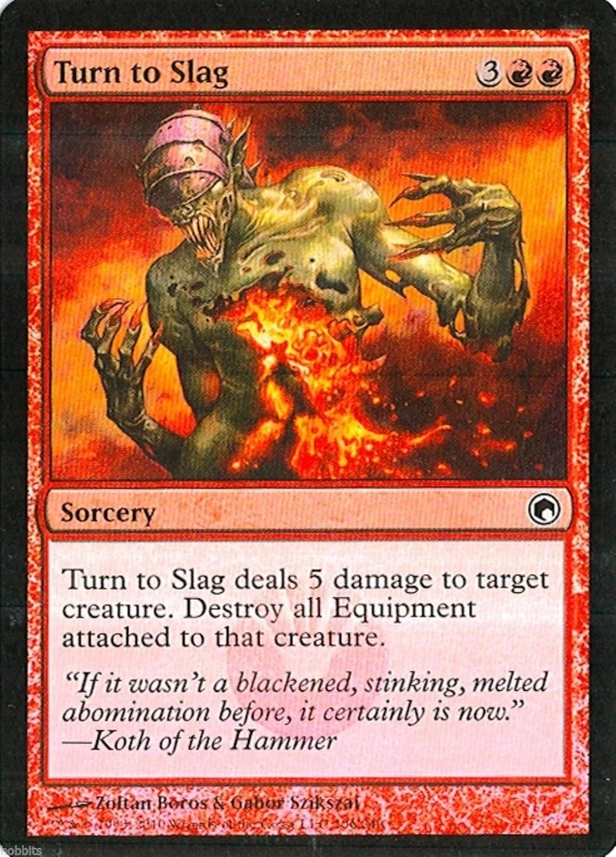 MTG - Scars of Mirrodin - Turn to Slag - 2X - Foil - NM - Image 1 of 1