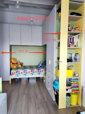 Cameretta a ponte angolare con letto.Vendo cameretta marca Nidi in ottime condiz - Immagine 1 di 4