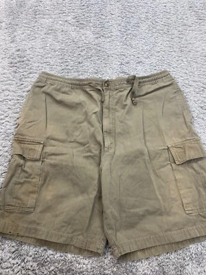 Bugle Boy Cargo Shorts Mens 36x8 Brown Drawstring Stretch Utility Camp Hiking - Image 1 of 4