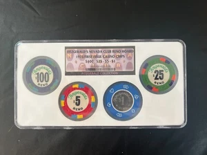 Fitzgerald's Nevada Club Reno Hoard 1976 First Issue Casino Chips NGC Set - Picture 1 of 3