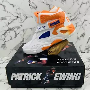 Herren Patrick Ewing Rogue weiß | blau | orange Turnschuhe neu mit Etikett - Bild 1 von 10