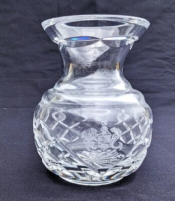Vintage Waterford Crystal Lismore Vase Mini Etched Logo - Image 1 of 4