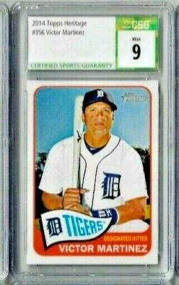 2014 Topps Heritage Victor Martinez CSG 9 - Image 1 of 2