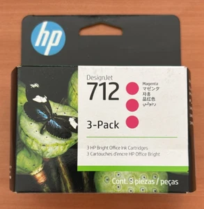 HP 3ED78A 712 Tintenpatronen magenta 3-pack f. DesignJet T210 T230 T250 T630 - Afbeelding 1 van 2