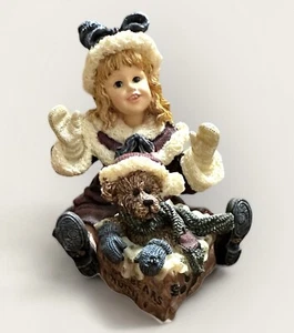 1990s Boyds Bears Yesterdays Child Kimberly w/Klaus Special Delivery Resin #3547 - Picture 1 of 6