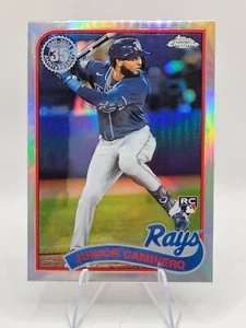 2024 Topps Chrome Junior Caminero Rookie 35TH ANNIVERSARY REFRACTOR - Rays RC - Bild 1 von 2
