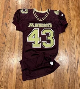 Minnesota Gophers Vintage 90s Champion Authentic Pro Cut NCAA Football Jersey 46 - Picture 1 of 16