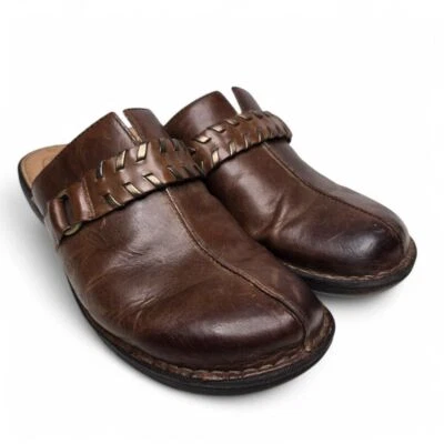 Zapatos Born Magnolia Mule para mujer sin cordones de cuero envejecido punta cerrada informales 9 Foto 1 de 4