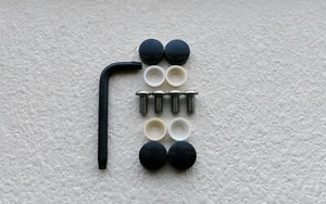Security Theft Deterrent Screws MERCEDES REAR License Plate (4 pcs) with CAPS - Picture 1 of 3