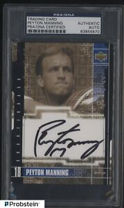 Peyton Manning Signed 2001 Upper Deck Jumbo AUTO PSA/DNA Authentic