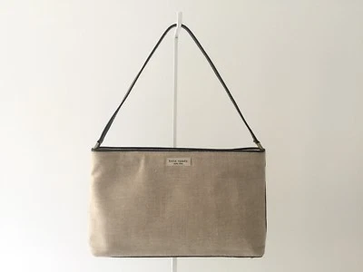 Bolso de Hombro KATE SPADE Beige Lino Años 90 Foto 1 de 4