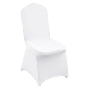 VEVOR 100 Pcs White Chair Covers Polyester Spandex Chair Cover Stretch Slipcover - Picture 1 of 2