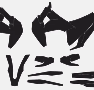 GRAPHICS TEMPLATE HUSQVARNA TE FE TX ENDURO 2020 - 2022 Vector AI PDF Scale 1:1 - Picture 1 of 3