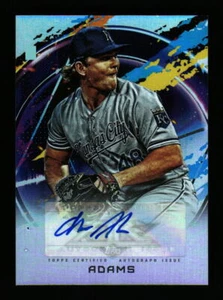 2020 Topps Fire Chance Adams Auto Kansas City Royals - Picture 1 of 2