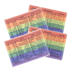 4 feuilles autocollants clavier Miss bureau papeterie esthétique - Photo 1/12