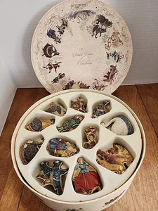 Anello tovagliolo Noble Excellence Dillards DODICI GIORNI DI NATALE SET EPOCA in scatola - Foto 1 di 5