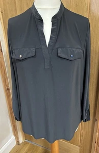 Dorothy Perkins Ladies Dark Grey Size 16 Blouse - Picture 1 of 7