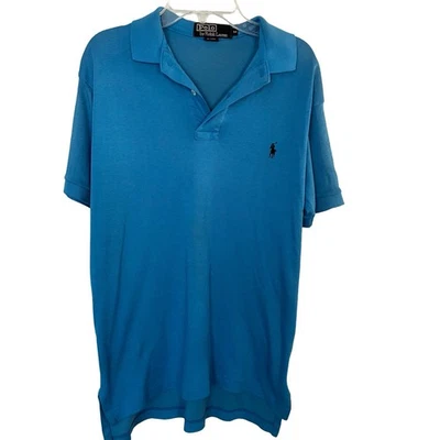 Vintage Polo by Ralph Lauren Youth Medium Blue Shirt Made in USA 100% Cotton - Image 1 of 4