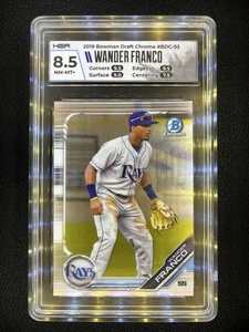 HGA 8.5 NM-MT- 2019 BOWMAN DRAFT- WANDER FRANCO #BDC-93 RAYS - Picture 1 of 2