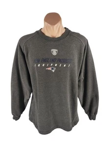 Reebok NFL New England Patriots Crew Neck Sweater Men's Size XL Grey Pullover - Bild 1 von 8