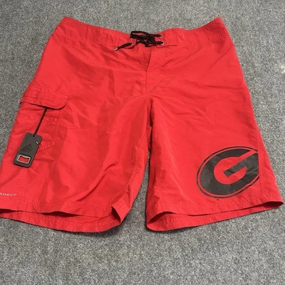 Columbia Men’s Georgia UGA Omni Shade Shorts Bottle Opener Large - Image 1 of 4