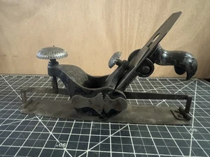 Seltene antike Stanley Rule & Level Co. USA Nr. 113 Kompass gebogener Hobel - Bild 1 von 8